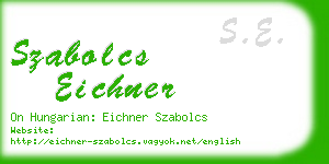 szabolcs eichner business card